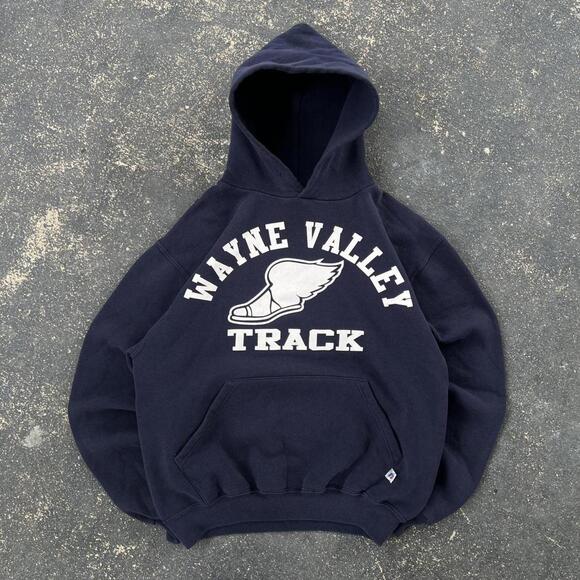 Vintage 90’s Russell Blank College Hoodie - Picture 1 of 4